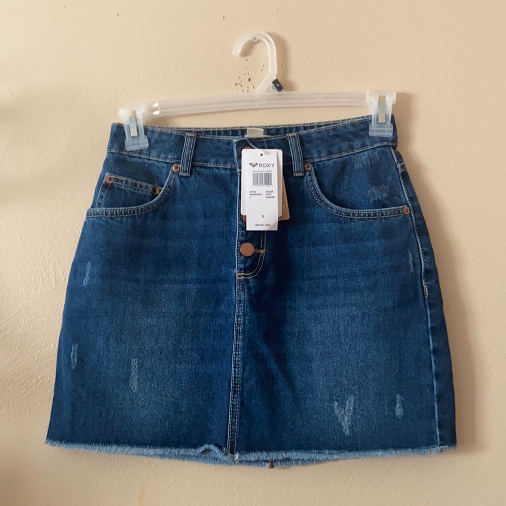 Roxy jean skirt